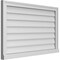 Ekena Millwork Vertical Surface Mount PVC Gable Vent w/ 2"W x 2"H , Brickmould Sill Frame, 38"W x 24"H GVPVE38X2403SN - alternate 5